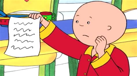 Caillou And The Shopping List Caillou Cartoon Youtube