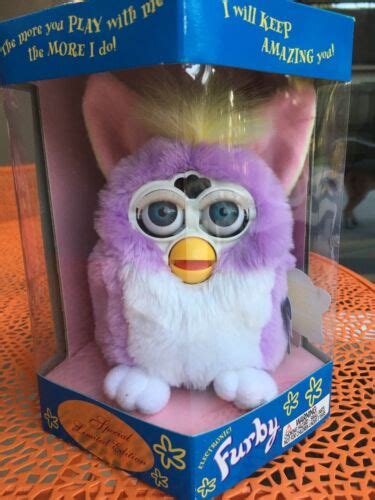 Rare Special Limited Edition Purple White And Yellow Furby 1998 Ebay