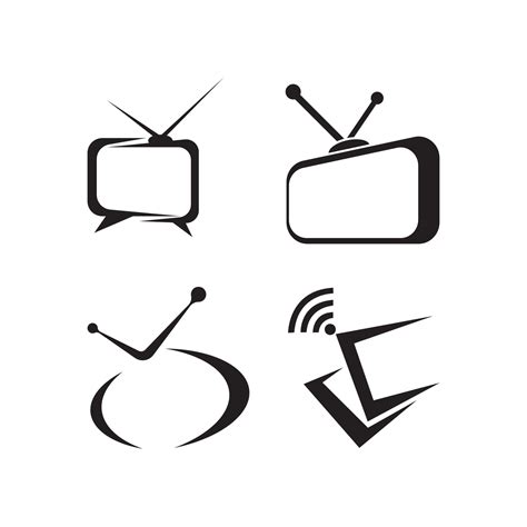 Tv Logo Design Flat Icon 16222733 Vector Art At Vecteezy