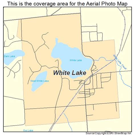 Aerial Photography Map Of White Lake Wi Wisconsin