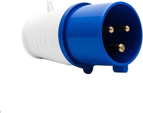 Blue Industrial Plug And Sockets Maso 32a 220v Ip44 3 Pin Industrial Site