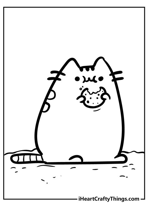 Pusheen Cat Coloring Pages Black My XXX Hot Girl