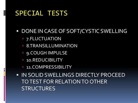 Clinical Examination Of Swelling