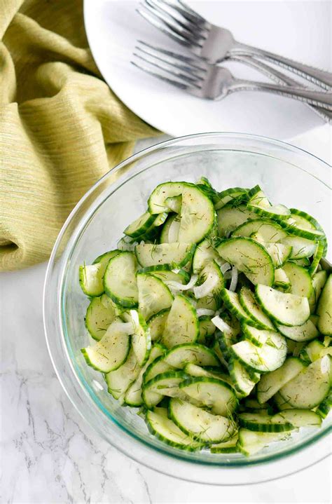 Easy Cucumber Salad Recipe Light Healthy And Delicious