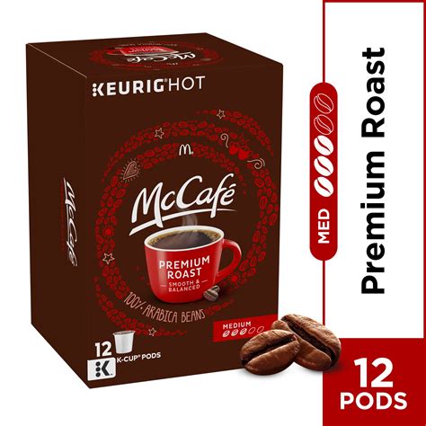 Mccafe Premium Roast Medium Coffee K Cup Pods Caffeinated 12 Ct 412 Oz Box