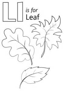 Top 10 letter l coloring pages for preschoolers: Letter L is for Leaf coloring page | Free Printable ...