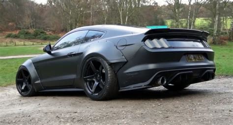 1000 Hp Widebody Ford Mustang Looks Sounds And Goes Like Pure Evil