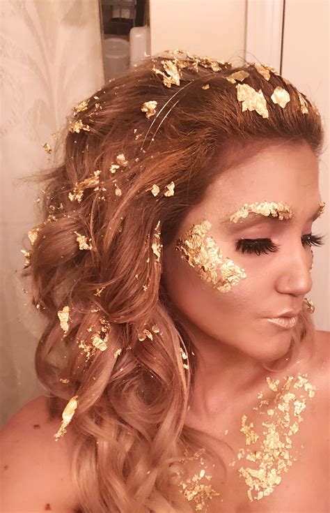 Gold Leaf Gold Goddess Makeup Schminkzeug Kostüm Griechische Göttin