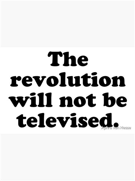 the revolution will not be televised sticker for sale by aphrahesse redbubble