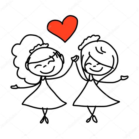 Cartoon Same Sex Couple Wedding Stock Vector Image By ©atthameeni 49020551