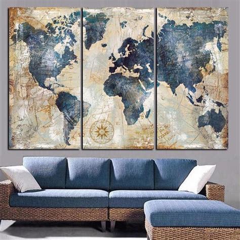 Shop Amazing World Map Canvas Wall Art Online