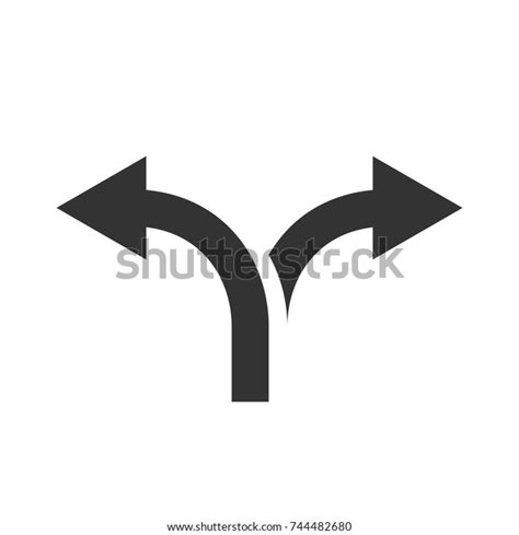 Two Arrows Pointing Different Directions Choice Vector De Stock Libre