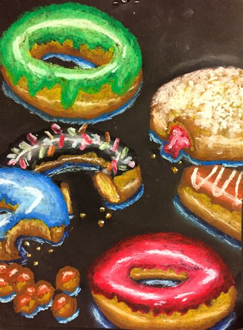 Donut Oil Pastel Lesson Plan That Art Teacher Donut Artwork Oil