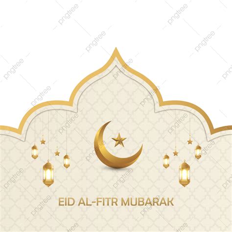 Eid Al Fitr Vector Hd Png Images Eid Al Fitr With Moon Design Floral