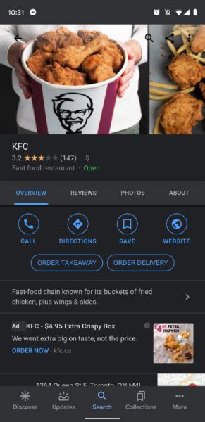 Updated january 07, 2021 22:32. Google piloting online food ordering in Canada with KFC