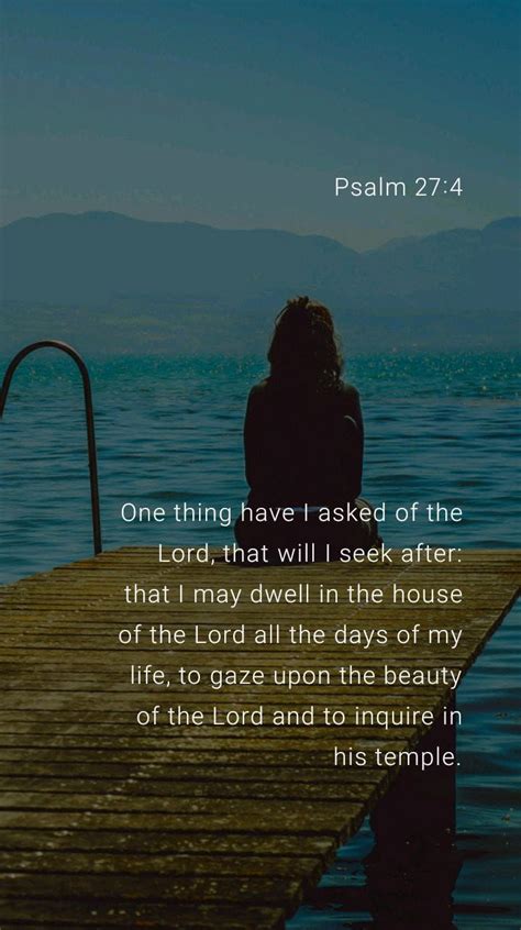 Psalm 274 One Thing Have I Asked Of The Lord That Will I Seek After