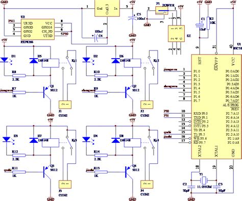 单片机esp8266实现wifi无线插座 程序原理图 51单片机