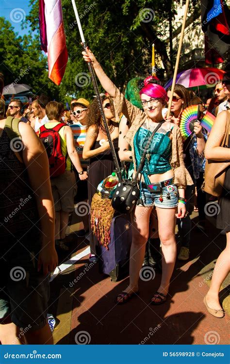 Pride Day Gay Parade In Budapest Hungary Editorial Stock Photo