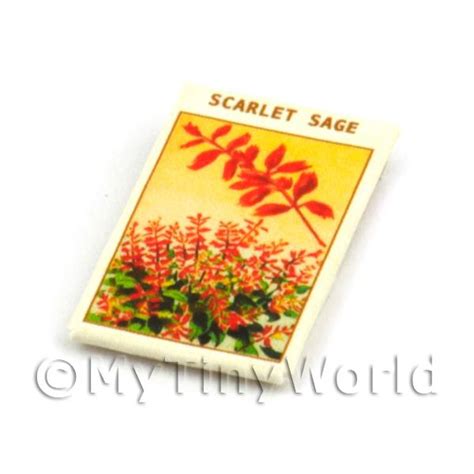 Dolls House Miniature Seed Packets Dolls House Flower Seed Packet