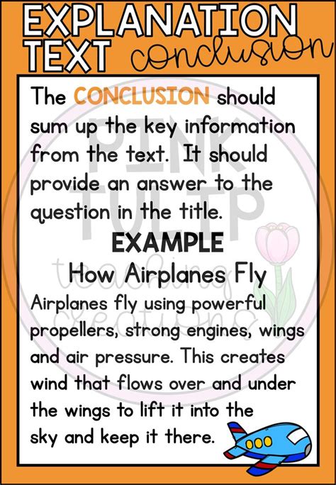 Explanation Text Posters Classroom Display Explanation Text