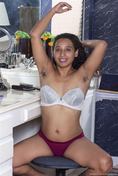 Wearehairy Divine Divine Has Naughty Fun Stripping In Her Bathroom