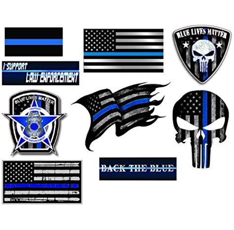 Buy Mega Variety Pack Of Thin Blue Line Officer Blue Lives Matter