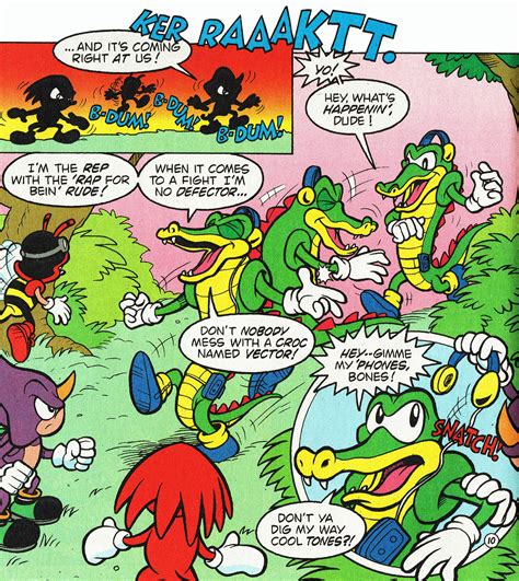 The Introduction To Vector The Crocodile From Sonic The Hedgeblog