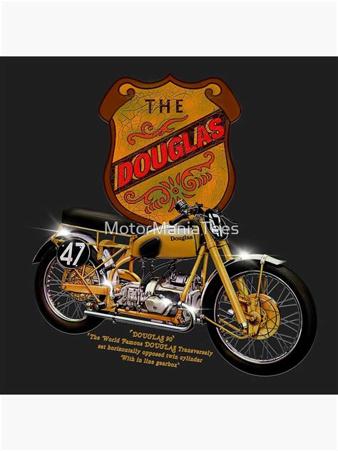 Vintage Douglas 90 Motorcycles Poster For Sale By Motormaniatees