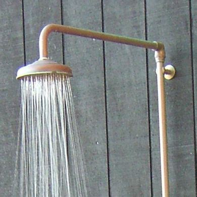 The homewerks shower fixtures has a chrome finish and brass construction to enjoy shower for in fact, the exposed shower has 2 gpm water flow and 2.5 gpm of consumption rate to consume less. Reece | Georgian Bastow Exposed Shower Set | Outdoor ...