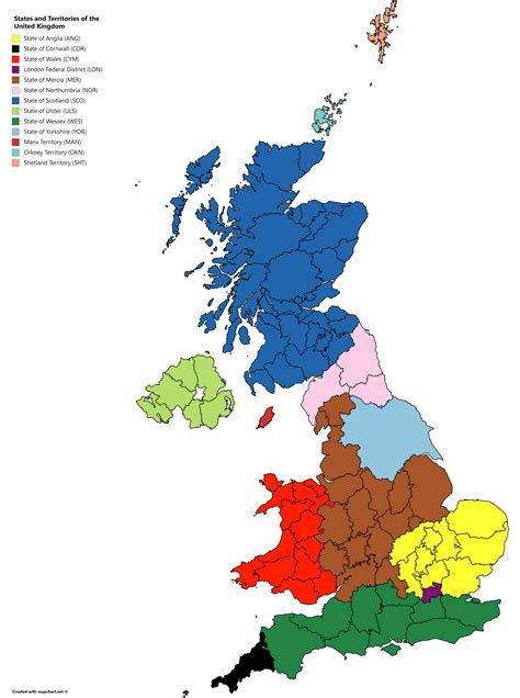 States And Territories Of A Federal United Kingdom Ukfederalism