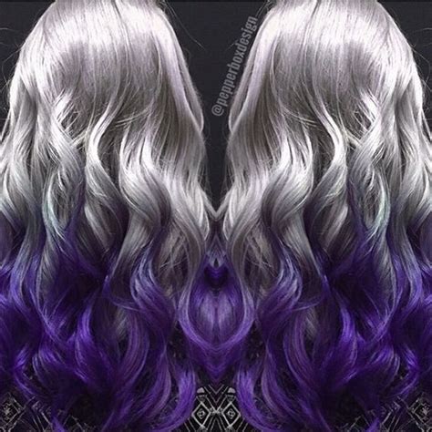 Silver Hair Colors Silver Hair And Purple Hair On Pinterest