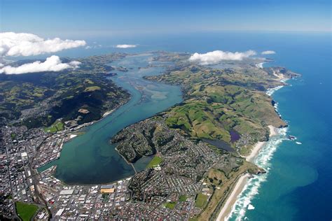 Dunedin Aerial View New Zealand Dunedin New Zealand Aerial View