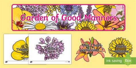Garden Of Good Manners Display Pack