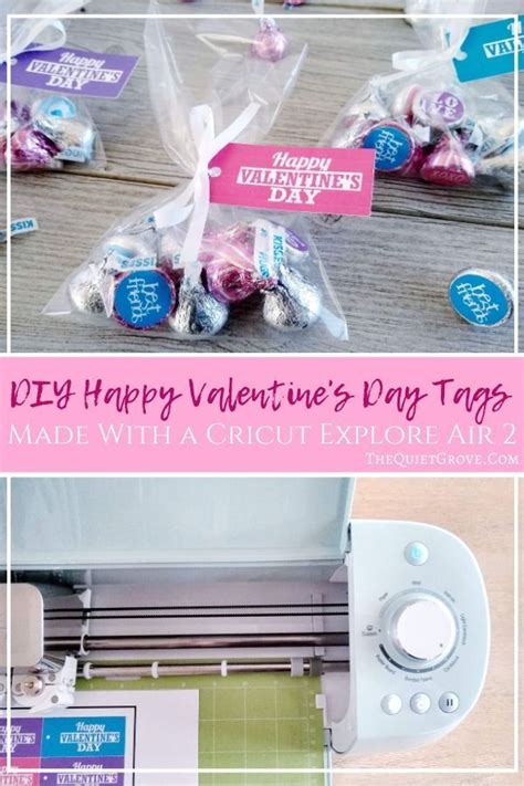 DIY Happy Valentine S Day Tags Made With A Cricut Explore Air 2 Fun