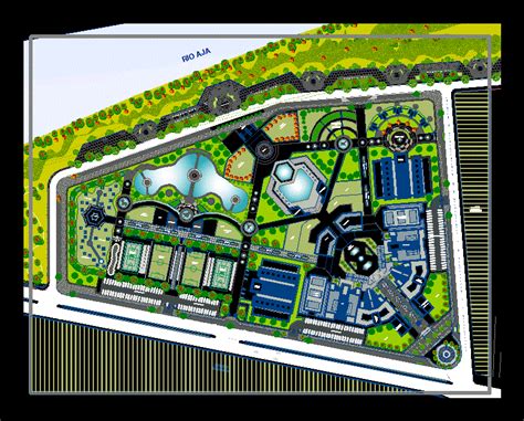 Recreational Center 2d Dwg Design Plan For Autocad