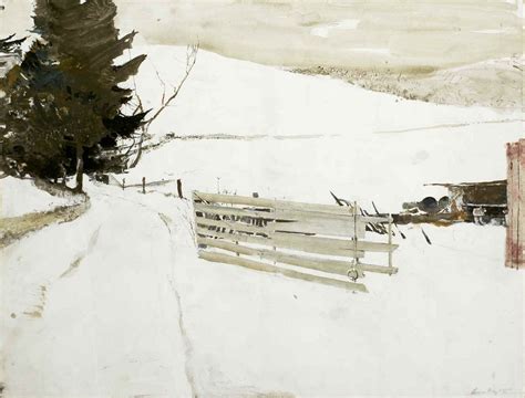Andrew Wyeth Not Plowed 1985 Watercolor Andrew Wyeth Watercolor