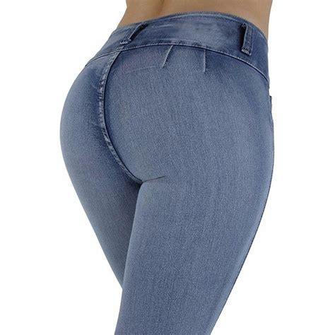 Women Jeans High Waist Skinny Butt Lifting Elastic Bodycon Pencil Sexy