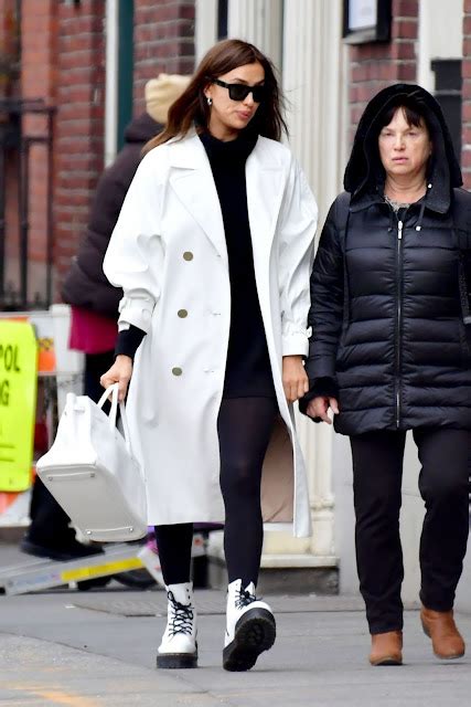Irina Shayk Clicked Outside While Shopping With Her Mother In New York