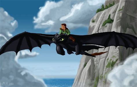 Toothless And Hiccup Flying By Unicorn Knight On Deviantart Toothless