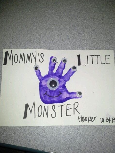 Todays Project Mommys Little Monster Halloween Themed Preschool