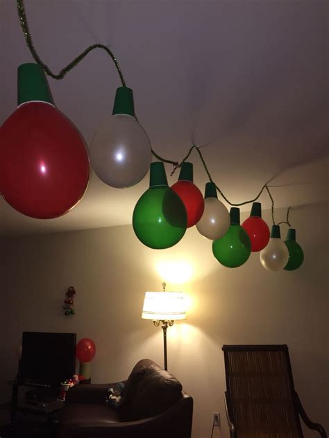 Giant Christmas Lights Made Out Of Balloons Christmas Lights Garland