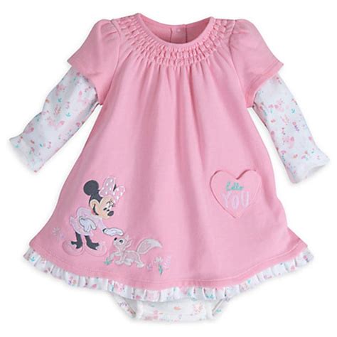 Disney Minnie Mouse Woven Dress For Baby 12 18 Month Pink Disney
