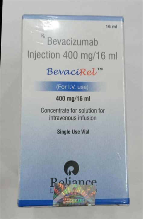Bevacirel 400mg Bevacizumab Injection Reliance 16 Ml At Rs 17000 In Delhi