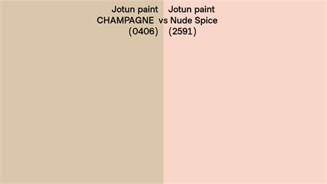Jotun Paint Champagne Vs Nude Spice Side By Side Comparison