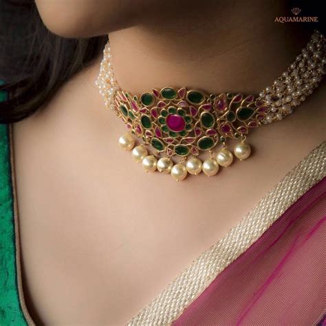 9 Gold Choker Necklace Styles That Are Perfect For The Wedding Choker Necklace Designs Pearl