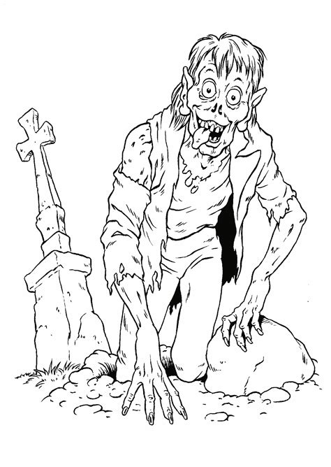 Zombie Coloring Pages Coloring Pages