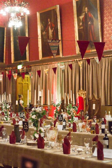 This was a summer project for me last year. Table setting for medieval banquet! | Medieval banquet, Holiday centerpieces, Table settings