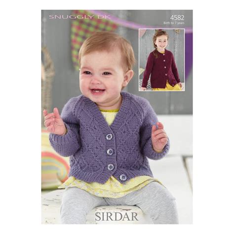 Sirdar Snuggly Dk Girls Cardigan Digital Pattern 4582 Hobbycraft