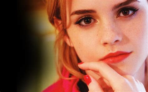 Emma Watson Face Actress Women Model Celebrity Painted Nails 720p