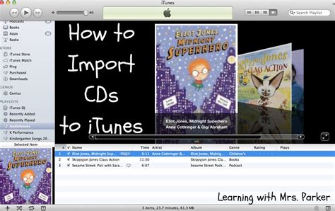 Importing CDs To ITunes Learning With Mrs Parker